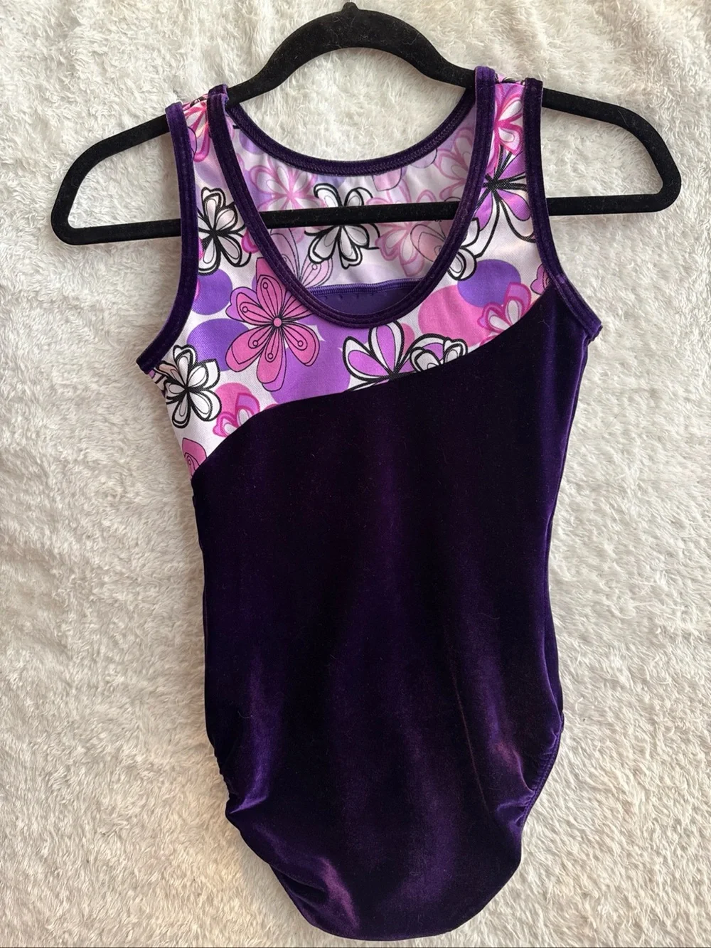 GK Elite Girls Gymnastic Leotard Shiny w/Rhinestones